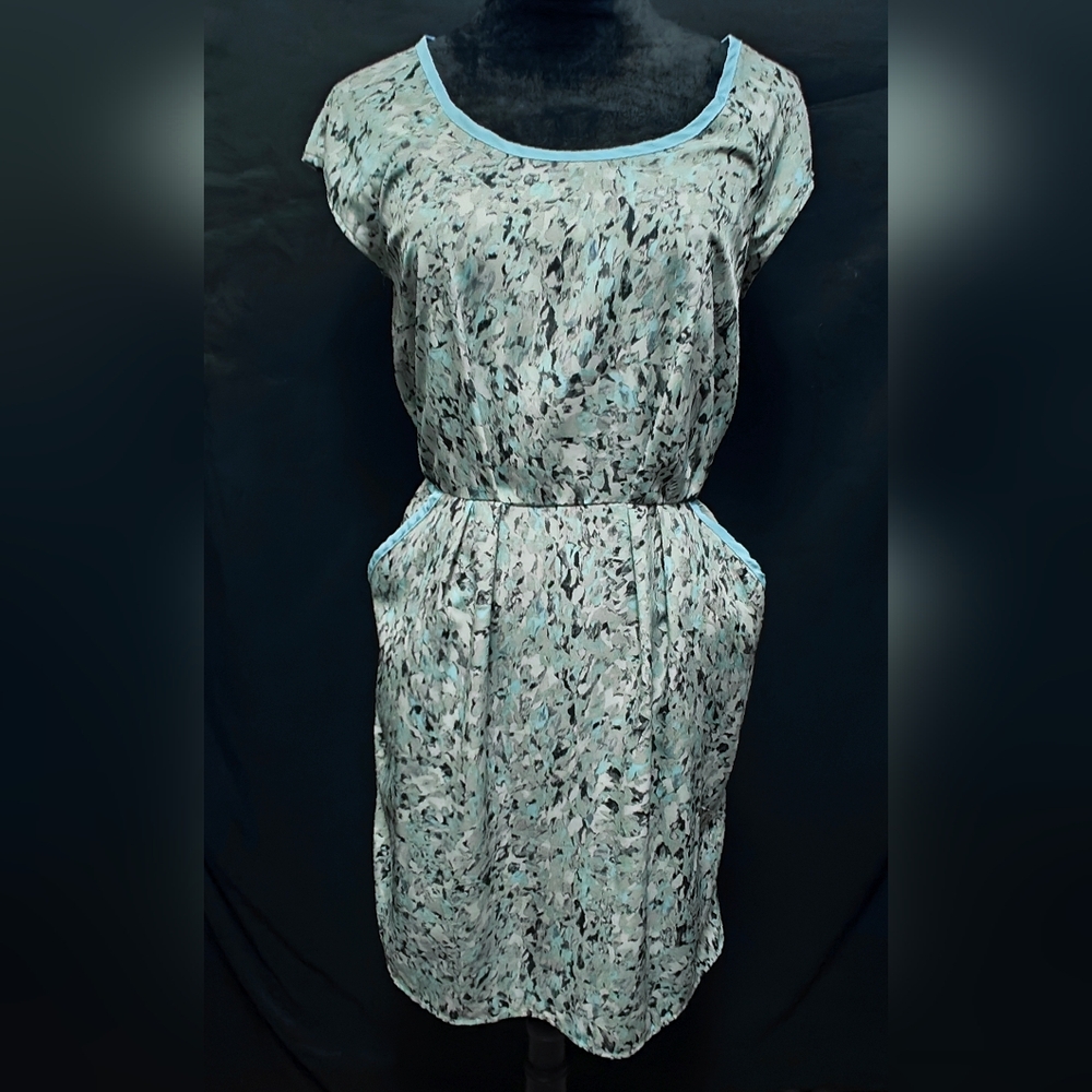 Splatter Paint Midi Pocket Dress Sz S